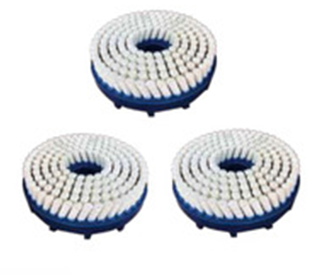 Industrial disc brush for deburring, polishing, rust and cleaning